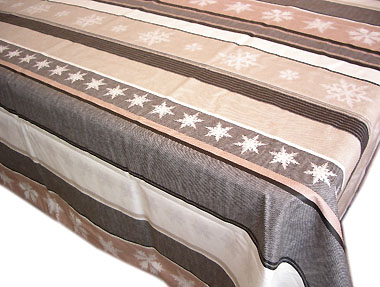 French coated tablecloth (Cristaux , grey) - Click Image to Close
